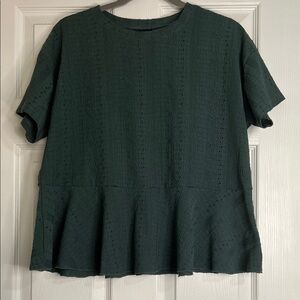 Daytrip Dark Green Short Sleeve Top